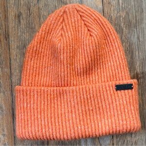 Nicole Miller New York Orange Knit Beanie